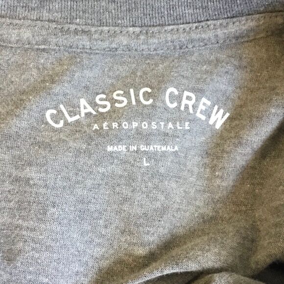 Super soft grey tee with butterflies blossom & flowers classic crew stretchy L - Picture 4 of 5